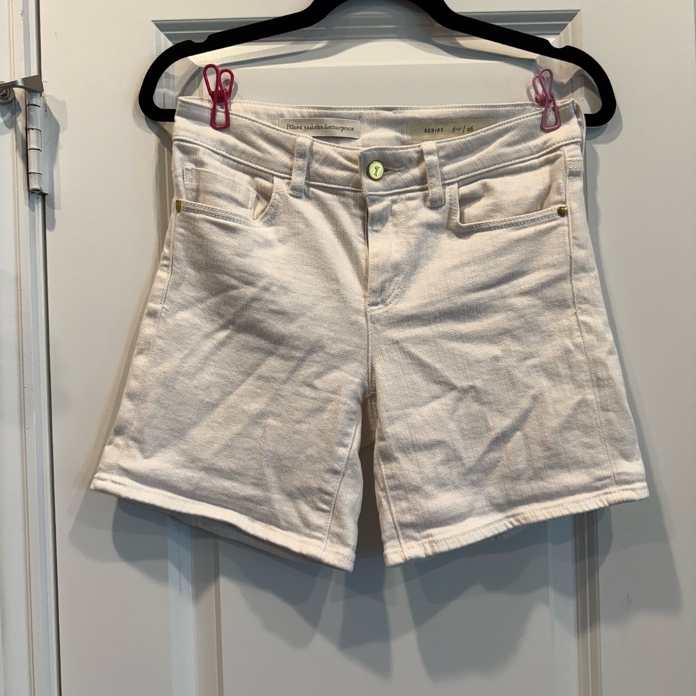 Pilcro and the Letterpress Cream Women's Shorts